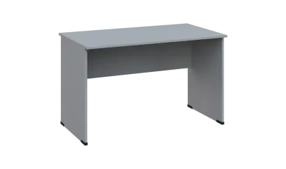 TP 7 - 12 stůl kancelářský, dřevěná podnož, deska 18 mm, široký 1200 mm, šedá