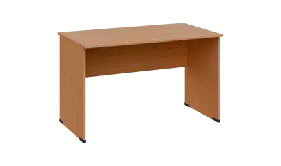 TP 7 - 12 stůl kancelářský, dřevěná podnož, deska 18 mm, široký 1200 mm, buk royal