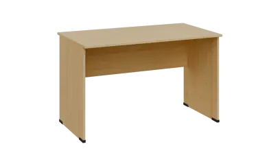TP 7 - 12 stůl kancelářský, dřevěná podnož, deska 18 mm, široký 1200 mm, javor horský