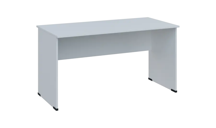 TP 7 - 14 stůl kancelářský, dřevěná podnož, deska 18 mm, široký 1400 mm, bílá