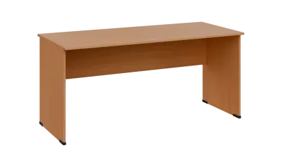 TP 7 - 16 stůl kancelářský, dřevěná podnož, deska 18 mm, široký 1600 mm, buk royal