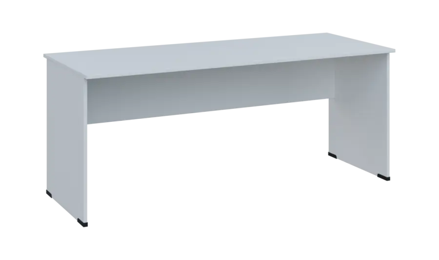 TP 7 - 18 stůl kancelářský, dřevěná podnož, deska 18 mm, široký 1800 mm, bílá
