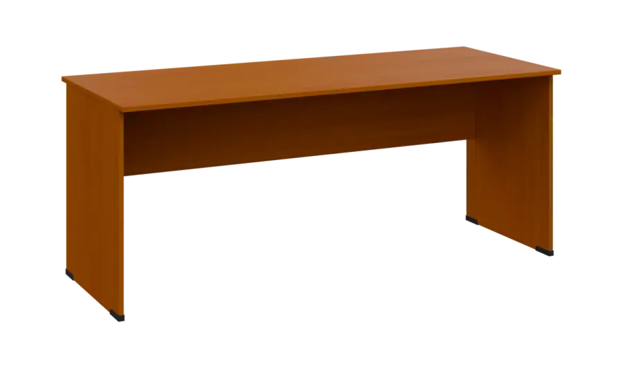 TP 7 - 18 stůl kancelářský, dřevěná podnož, deska 18 mm, široký 1800 mm, třešeň šumavská