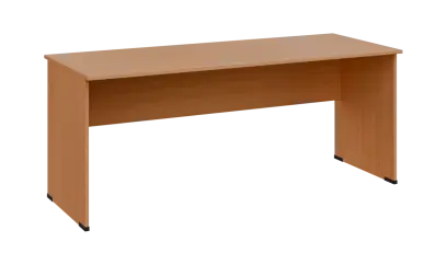 TP 7 - 18 stůl kancelářský, dřevěná podnož, deska 18 mm, široký 1800 mm, buk royal