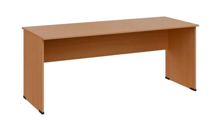 TP 7 - 18 stůl kancelářský, dřevěná podnož, deska 18 mm, široký 1800 mm, buk royal