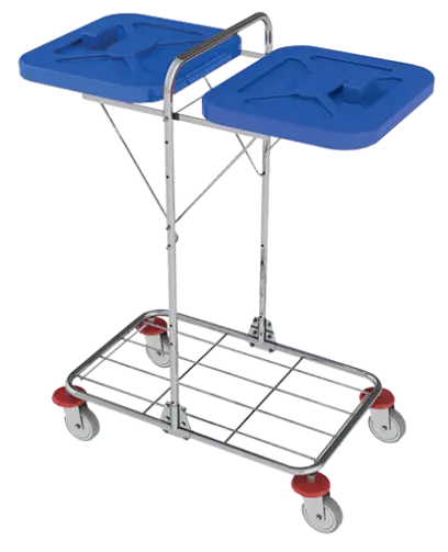 VK 120 - 2B vozík na třídění odpadu a prádla plast - VK - modrý