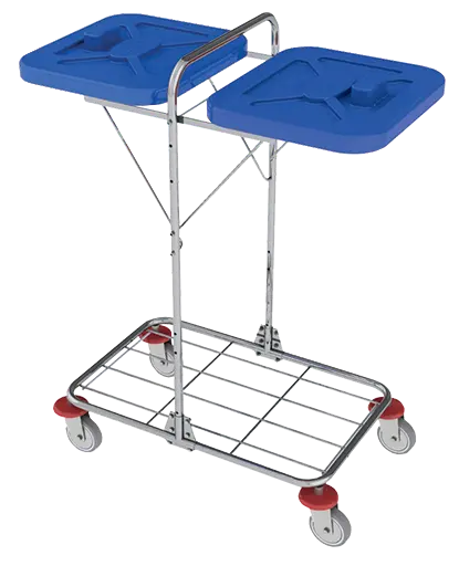 VK 120 - 2B vozík na třídění odpadu a prádla plast - VK - modrý