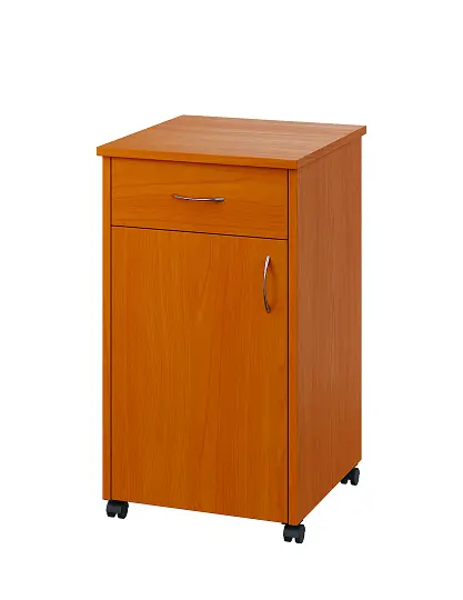 NSL - 14 HPL stolek noční k lůžku, levostranný, lamino - třešeň šumavská