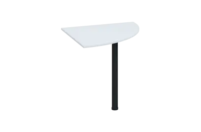 ES 28 - 8 deska spojovací s nohou, deska 25 mm lamino - bílá, podnož černá