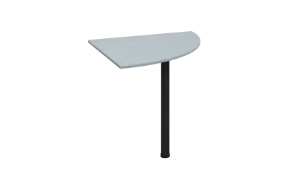 ES 28 - 8 deska spojovací s nohou, deska 25 mm lamino - šedá, podnož černá