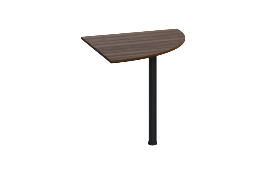 ES 28 - 8 deska spojovací s nohou, deska 25 mm lamino - ořech královský, podnož černá