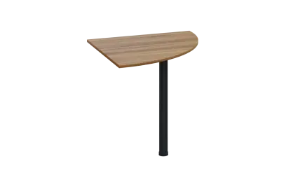 ES 28 - 8 deska spojovací s nohou, deska 25 mm lamino - ořech světlý, podnož černá