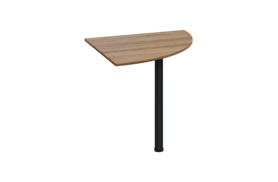 ES 28 - 8 deska spojovací s nohou, deska 25 mm lamino - ořech světlý, podnož černá