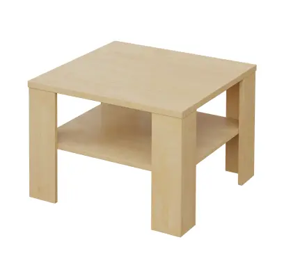 CECIL - 1 stolek konferenční 65x65 cm, deska 25 mm lamino - bříza irská