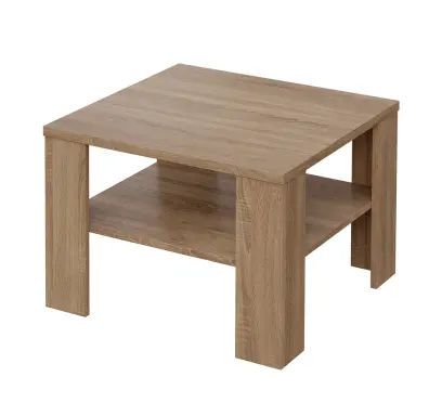 CECIL - 1 stolek konferenční 65x65 cm, deska 25 mm lamino - dub bardolino