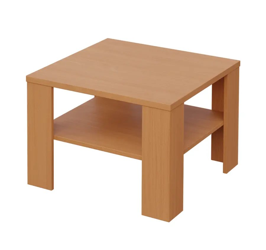 CECIL - 1 stolek konferenční 65x65 cm, deska 25 mm lamino - buk Royal