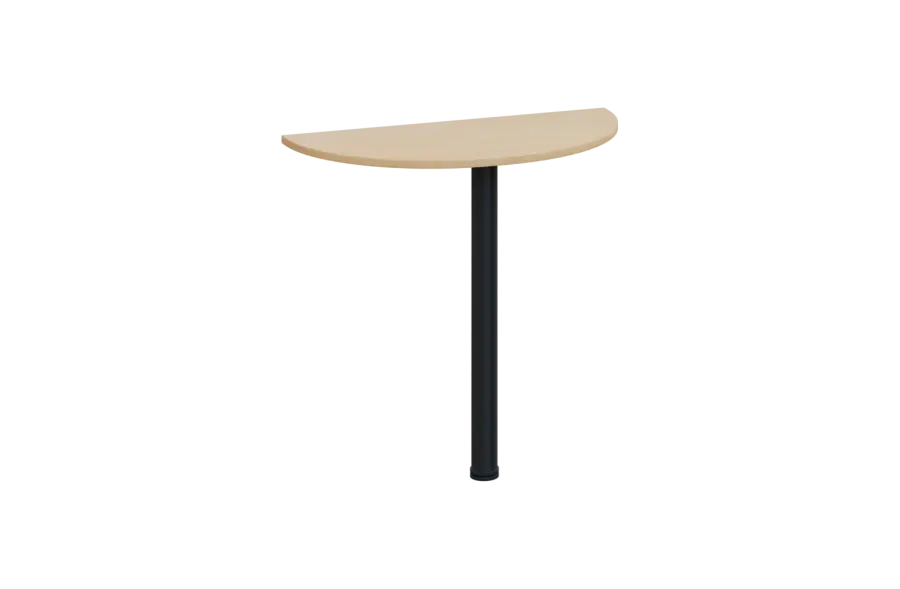 EJD 2 - 81 přístavba jednací, kovová podnož černá, síla desky 25 mm, široká 800 mm, bříza irská