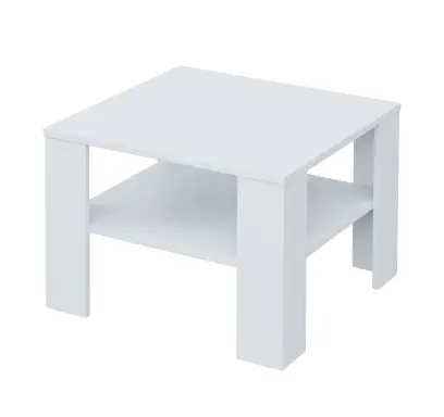 CECIL - 1 stolek konferenční 65x65 cm, deska 18 mm lamino - bílá