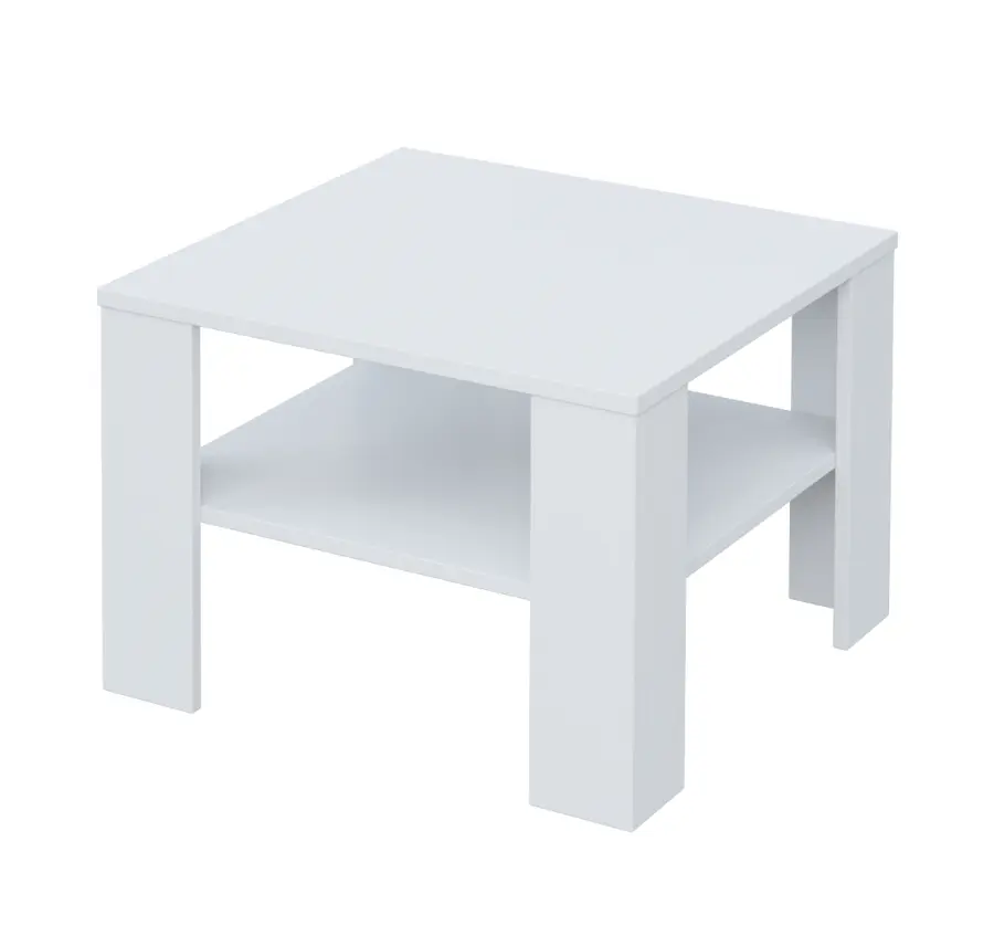 CECIL - 1 stolek konferenční 65x65 cm, deska 18 mm lamino - bílá