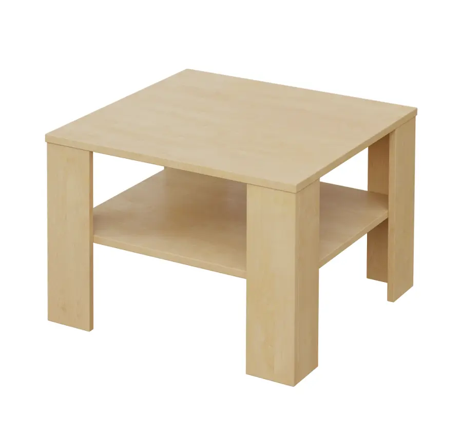 CECIL - 1 stolek konferenční 65x65 cm, deska 18 mm lamino - bříza irská