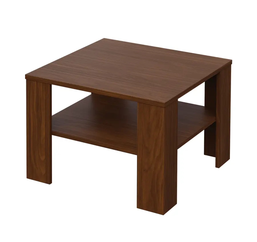 CECIL - 1 stolek konferenční 65x65 cm, deska 18 mm lamino - ořech královský