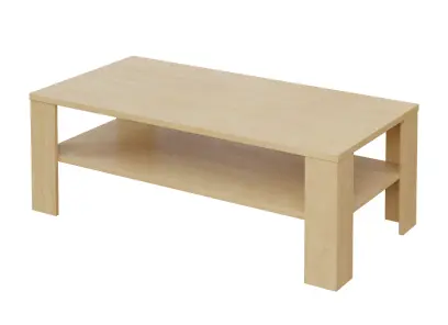 CECIL - 2 stolek konferenční 130x65 cm, deska 25 mm lamino - bříza irská