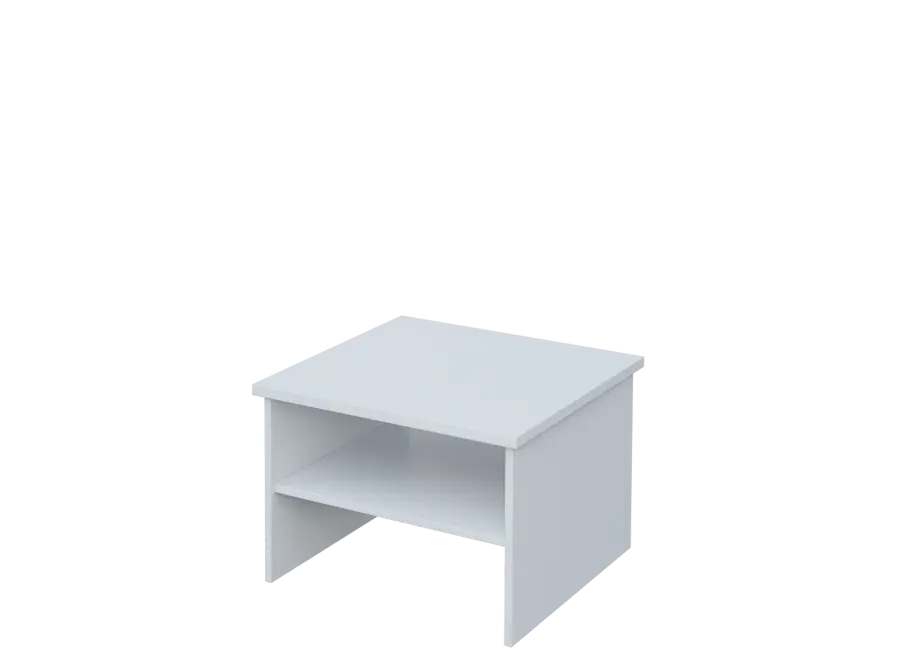 DANIEL - 1 stolek konferenční 65x65 cm, deska 25 mm lamino - bílá