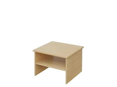 DANIEL - 1 stolek konferenční 65x65 cm, deska 25 mm lamino - bříza irská