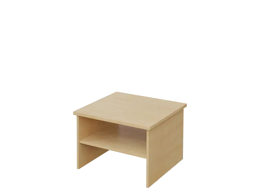 DANIEL - 1 stolek konferenční 65x65 cm, deska 25 mm lamino - bříza irská