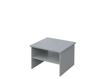 DANIEL - 1 stolek konferenční 65x65 cm, deska 25 mm lamino - šedá