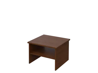 DANIEL - 1 stolek konferenční 65x65 cm, deska 25 mm lamino - ořech královský