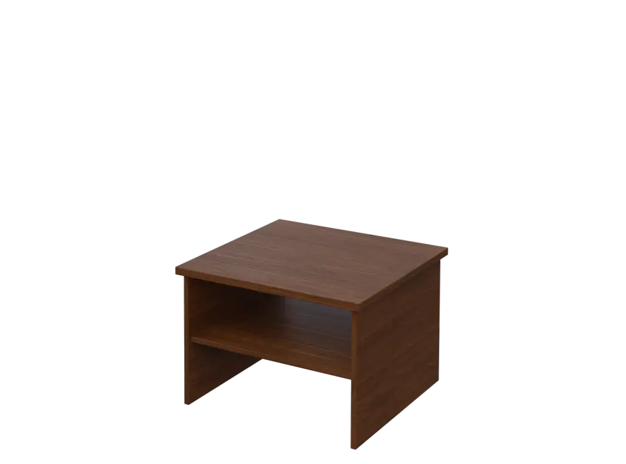 DANIEL - 1 stolek konferenční 65x65 cm, deska 25 mm lamino - ořech královský