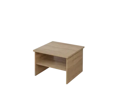 DANIEL - 1 stolek konferenční 65x65 cm, deska 25 mm lamino - dub bardolino