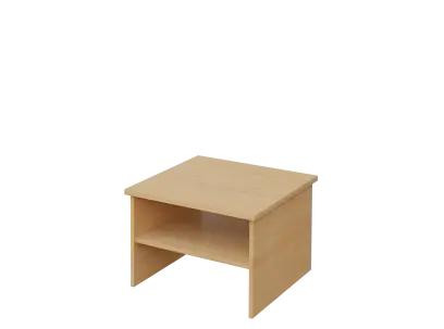 DANIEL - 1 stolek konferenční 65x65 cm, deska 25 mm lamino - javor horský