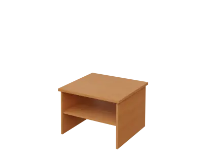 DANIEL - 1 stolek konferenční 65x65 cm, deska 25 mm lamino - buk Royal
