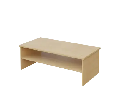 DANIEL - 2 stolek konferenční 130x65 cm, deska 25 mm lamino - bříza irská