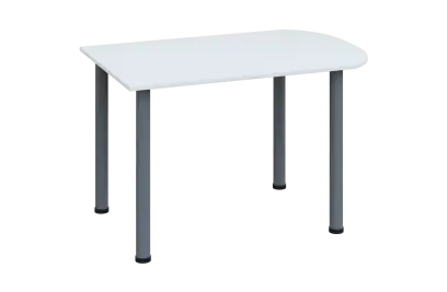 EJ 28 - 12 přístavba jednací, kovová podnož stříbrná, síla desky 25 mm, široká 1200 mm, bílá