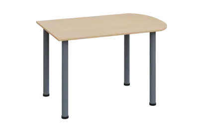 EJ 28 - 12 přístavba jednací, kovová podnož stříbrná, síla desky 25 mm, široká 1200 mm, bříza irská