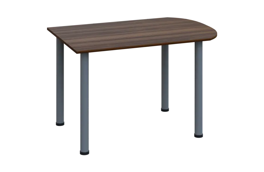 EJ 28 - 12 přístavba jednací, kovová podnož stříbrná, síla desky 25 mm, široká 1200 mm, ořech královský