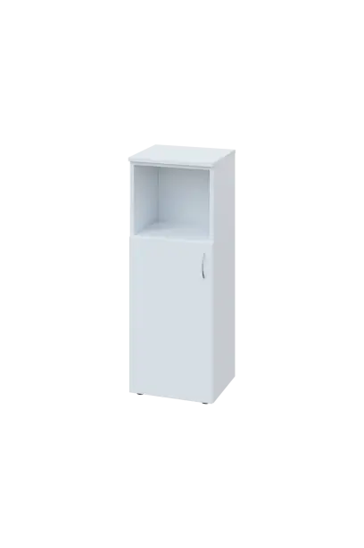EN 3 - 4DN skříňka  dveřová/nika, úzká, levá lamino - bílá