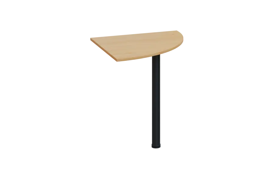 ES 17 - 7 deska spojovací s nohou, deska 18 mm lamino - javor horský, podnož černá