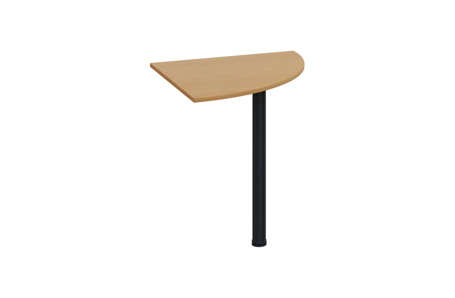 ES 17 - 7 deska spojovací s nohou, deska 18 mm lamino - buk Royal, podnož černá