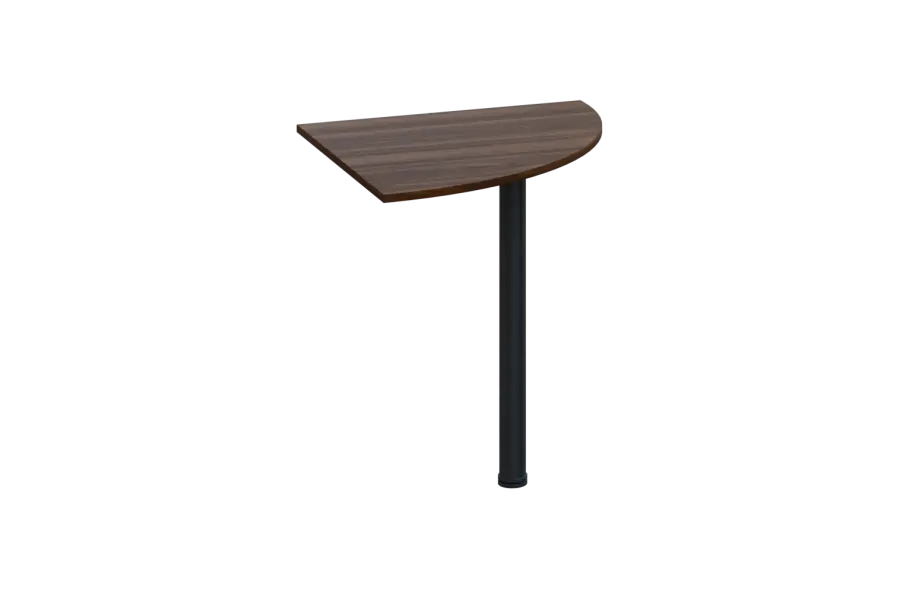 ES 17 - 7 deska spojovací s nohou, deska 18 mm lamino - ořech královský, podnož černá