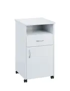 NSL - 13 stolek noční k lůžku, pravostranný, lamino - bílá