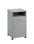 NSL - 13 stolek noční k lůžku, pravostranný, lamino - šedá