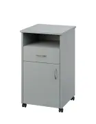 NSL - 13 stolek noční k lůžku, levostranný, lamino - šedá