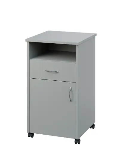 NSL - 13 stolek noční k lůžku, levostranný, lamino - šedá