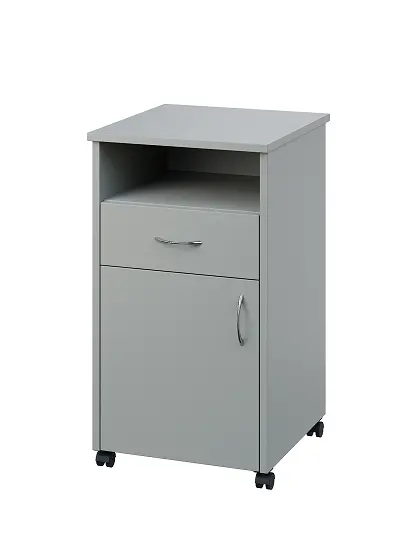 NSL - 13 stolek noční k lůžku, levostranný, lamino - šedá