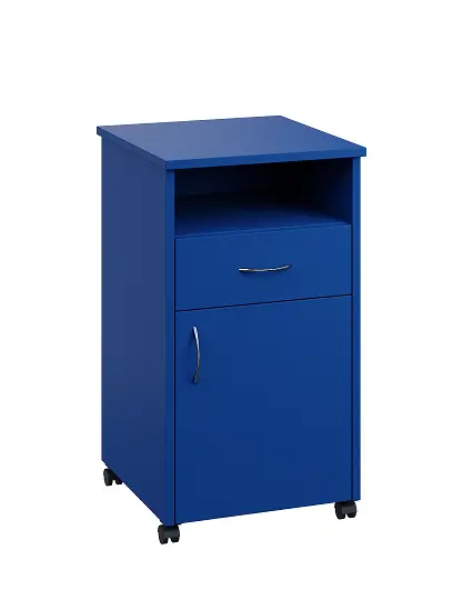 NSL - 13 stolek noční k lůžku, pravostranný, lamino - královská modř