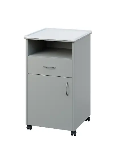 NSL - 13 PV stolek noční k lůžku, levostranný, lamino - šedá